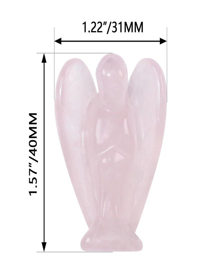 Clearain Small Guardian Angel Prayer Figurines Statue, Pink Rose Quartz Crystals and Healing Stones Angels Sympathy for loss of loved one, Grief Gifts for Women, Faith Based Spiritual Gift for Cancer Comfort - Image 5